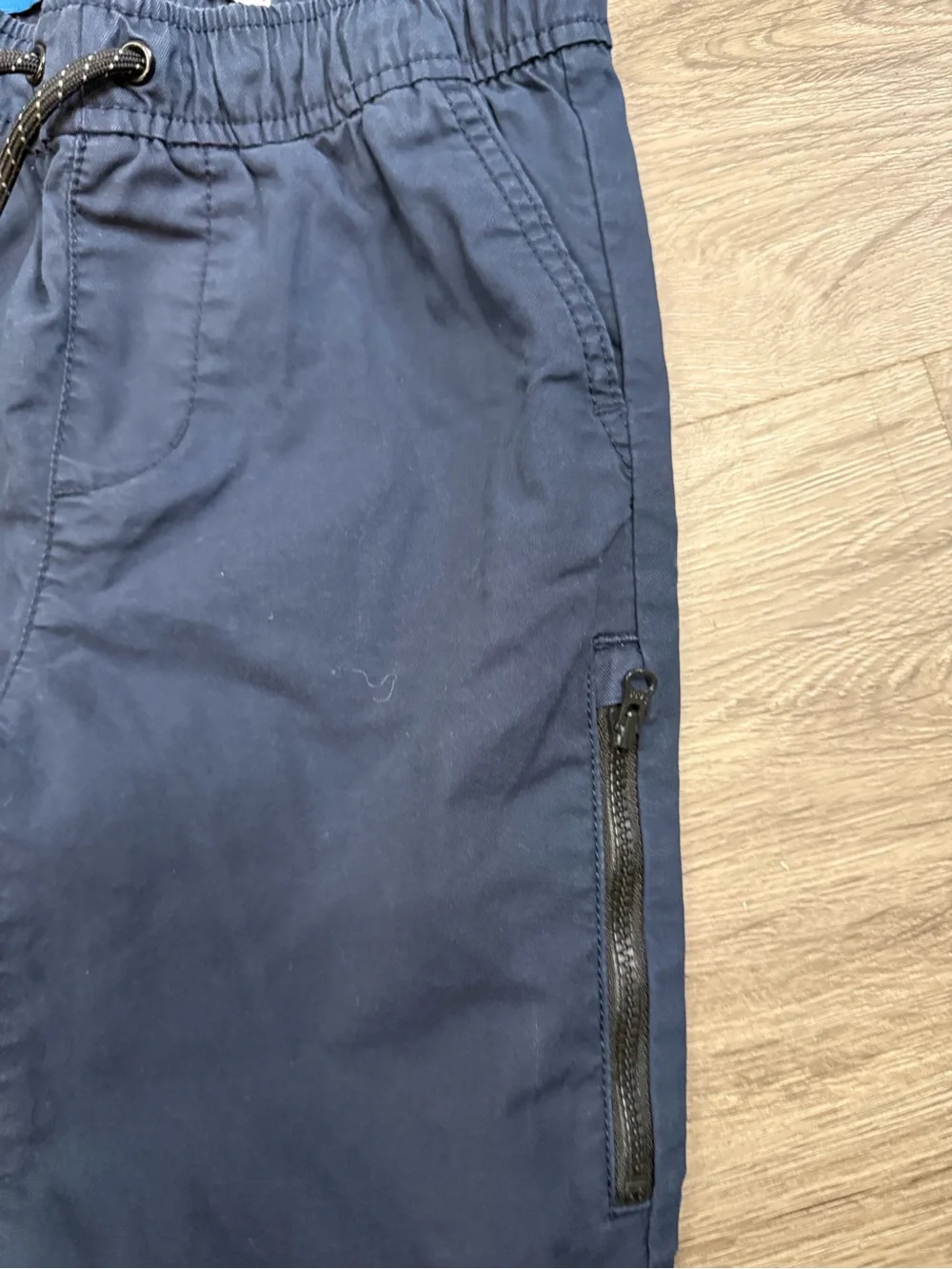 Bundle of 2 Old Navy boys Navy Blue Chinos - Straight & Drawstring Styles